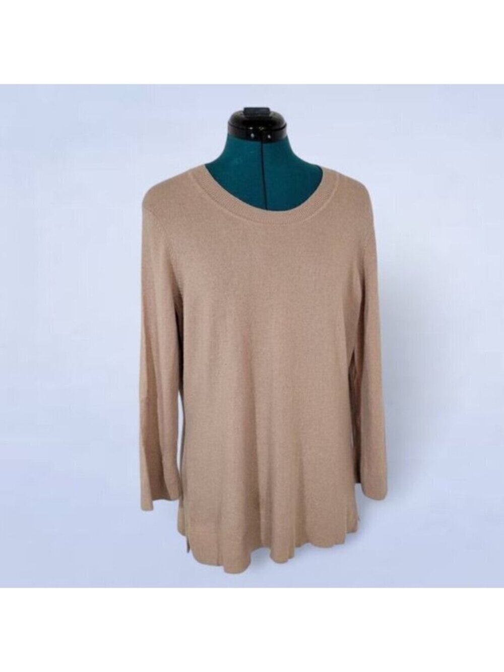 Jones New York Luxe Beige Cashmere Sweater - Size Extra Large